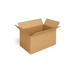 Caja con solapas normales