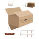 Caja con solapas grandes